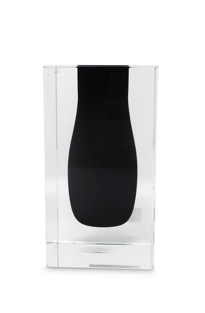 VIVIENCE - Double Wall Crystal Bud Vase Colored Inner
