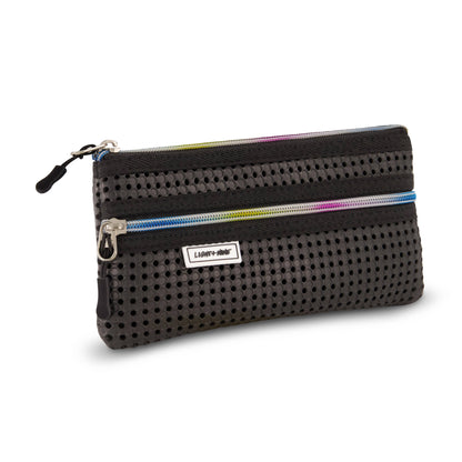 Light + Nine - Flat Pencil Pouch Rainbow Pink