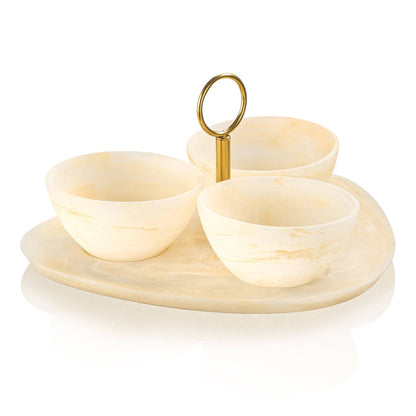 Waterdale Collection - Resin Round Dip Bowl Set