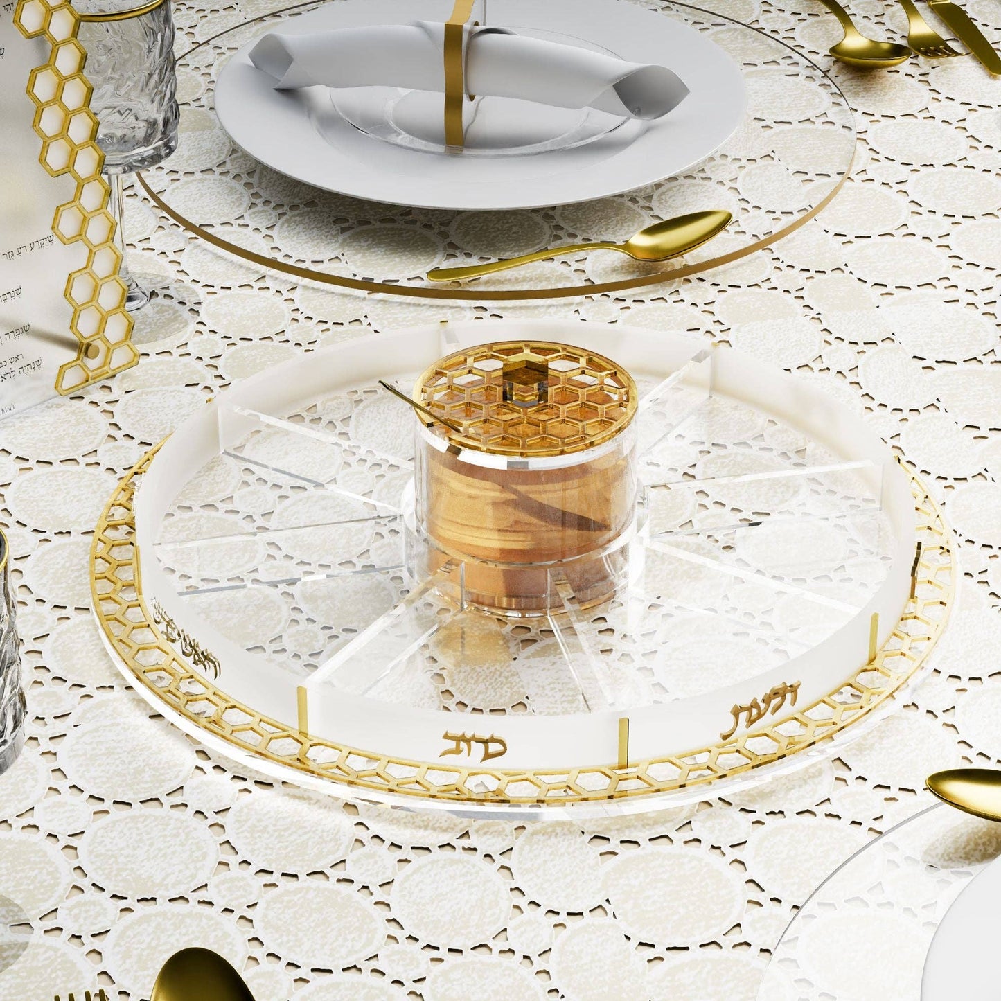 Feldart - Honeycomb Simanim Tray