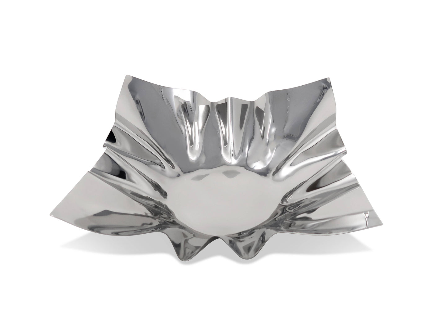 VIVIENCE - Square Bowl, 12.25": Silver