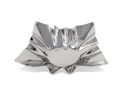 VIVIENCE - Square Bowl, 12.25": Silver