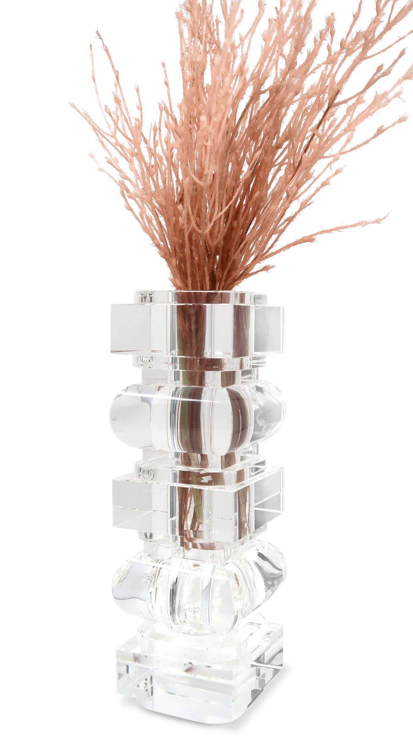 VIVIENCE - Crystal Vase Blocks Design