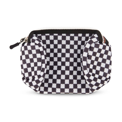 Light + Nine - Flat Pencil Pouch Checkered Black