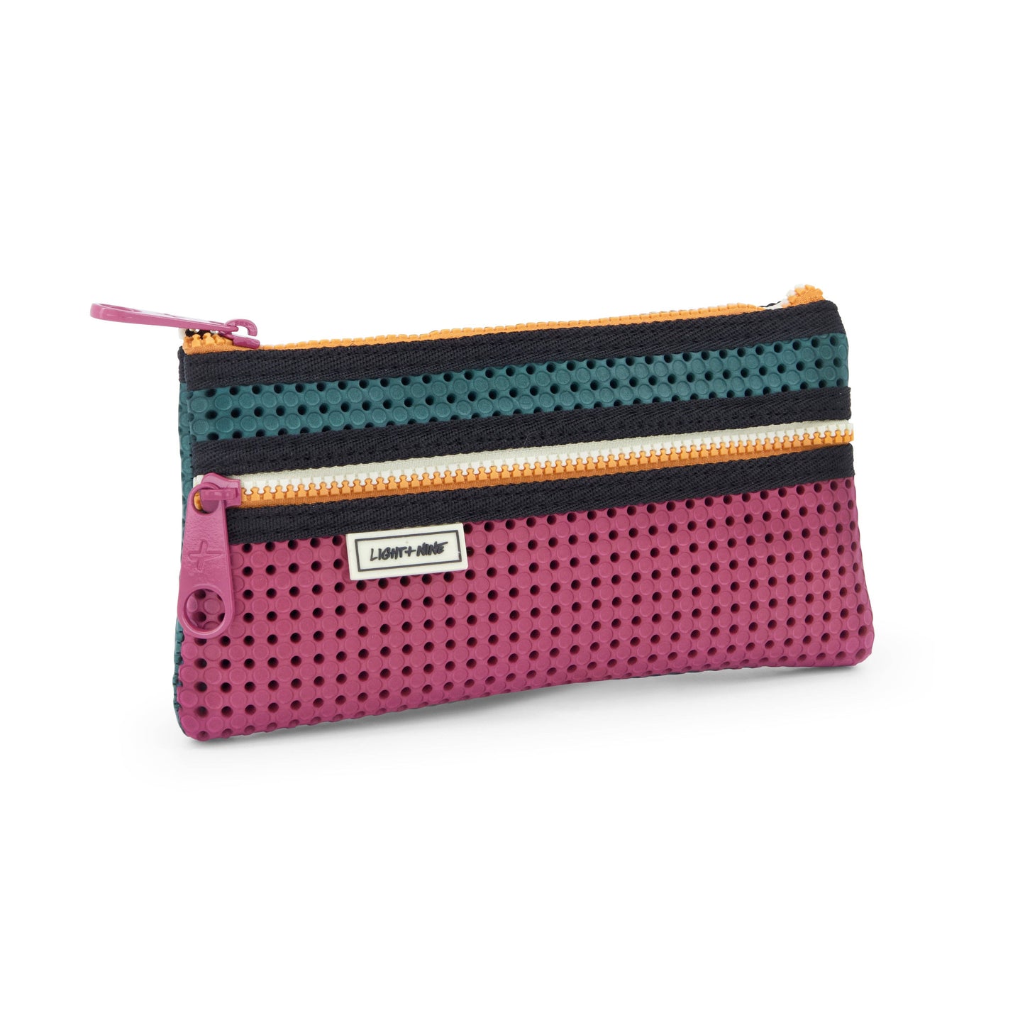 Light + Nine - Flat Pencil Pouch Artist Green
