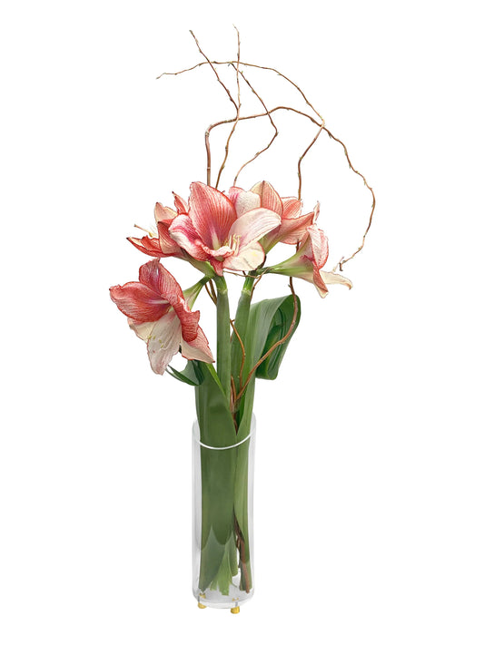 Krifts Products - Acrylic Vase on Gold Legs