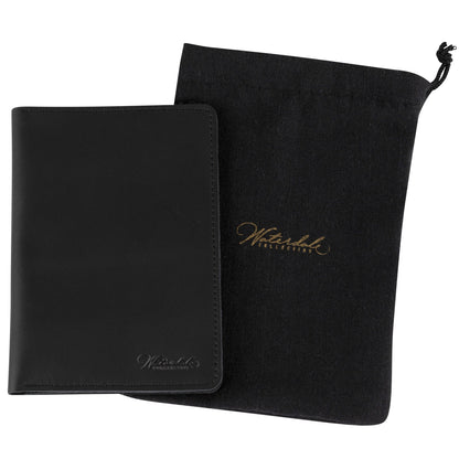 Waterdale Collection - Passport Case: Black / PU Leather