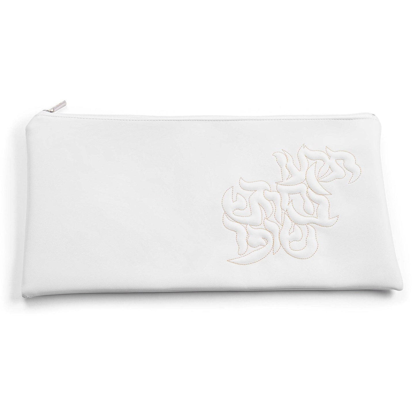 Waterdale Collection - Leather Pillow Script Shofar Bag: Gold