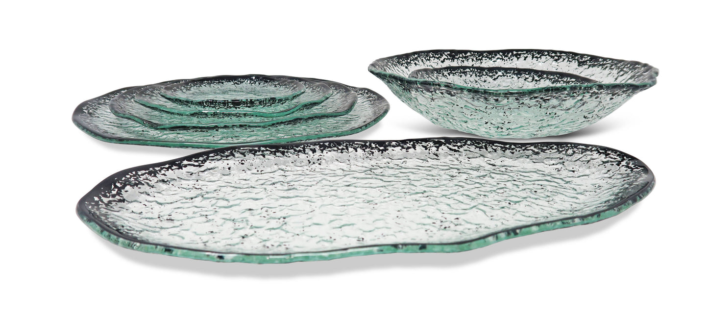 VIVIENCE - Salad Bowl with Scattered Black Design: Large