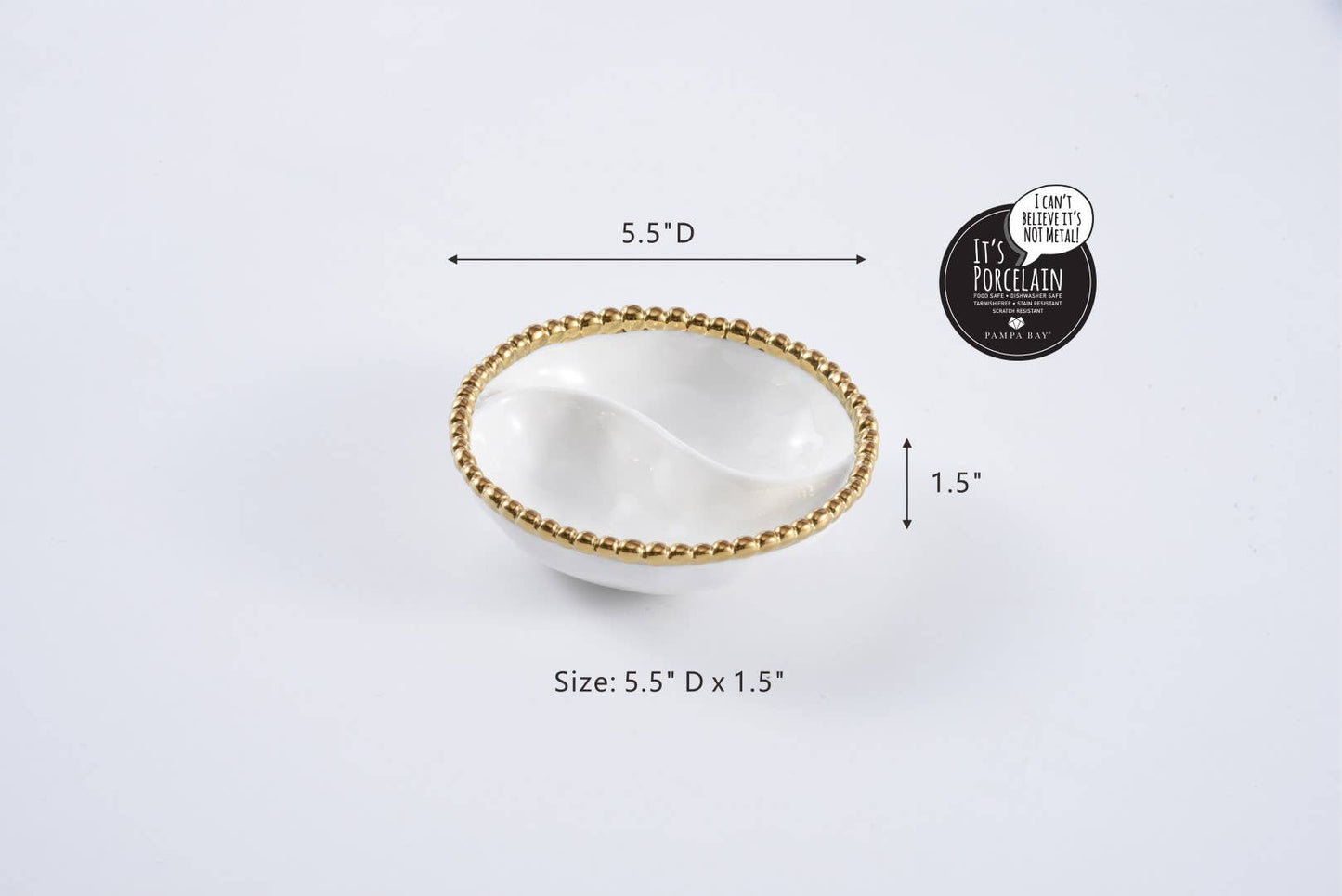 Pampa Bay - Mini 2 Section Platter