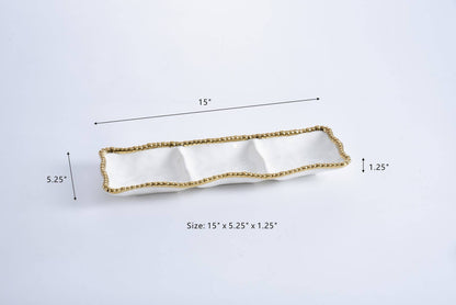 Pampa Bay - 3-Section Serving Piece