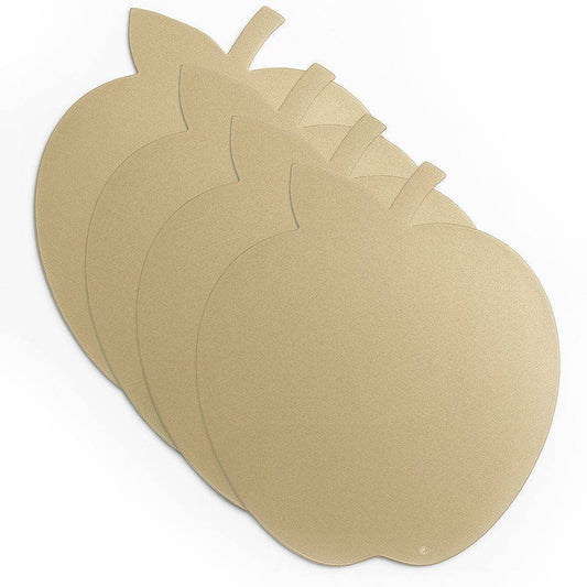 Waterdale Collection - Leather Apple Chargers: Gold