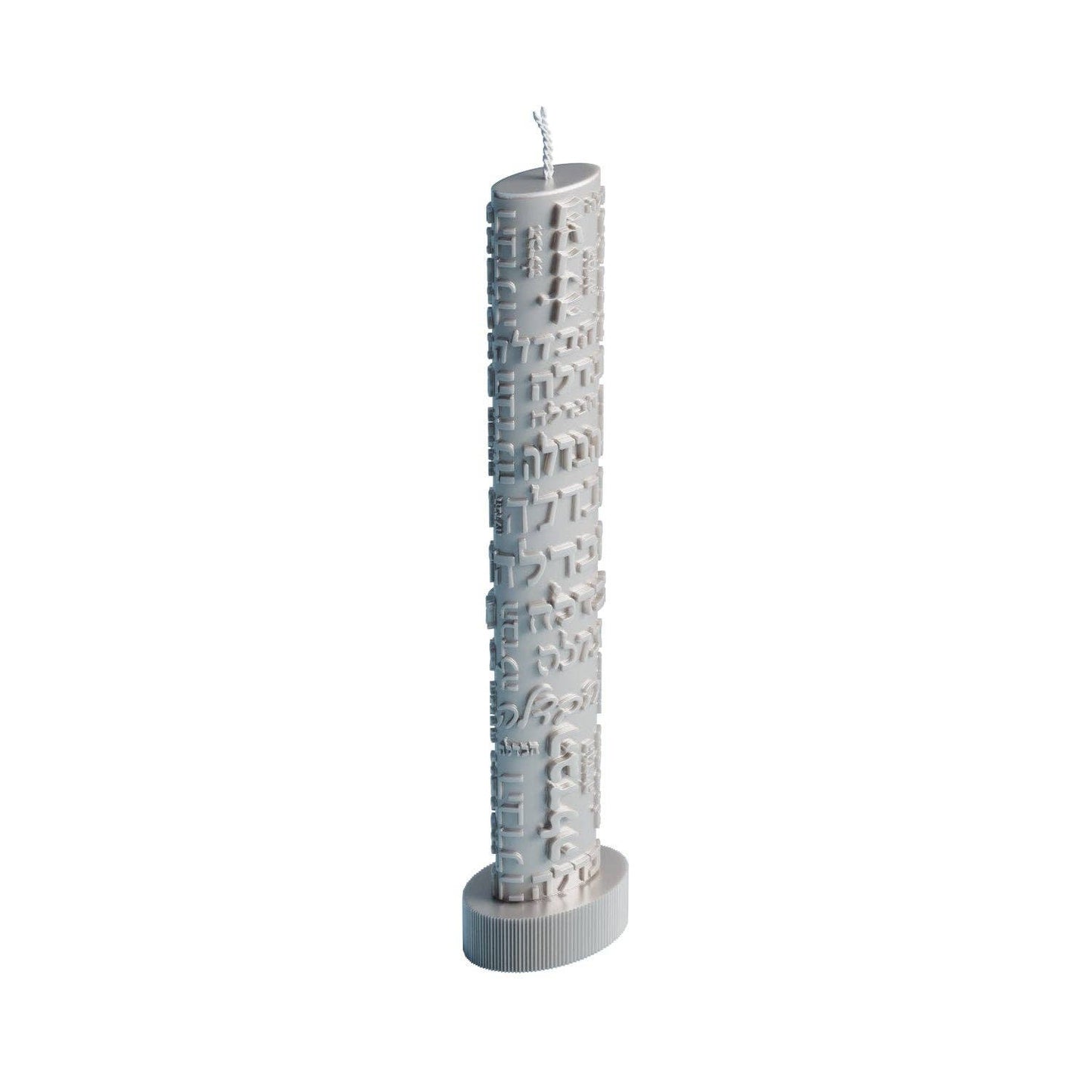Feldart - Inscribed Havdalah Candle: Blue