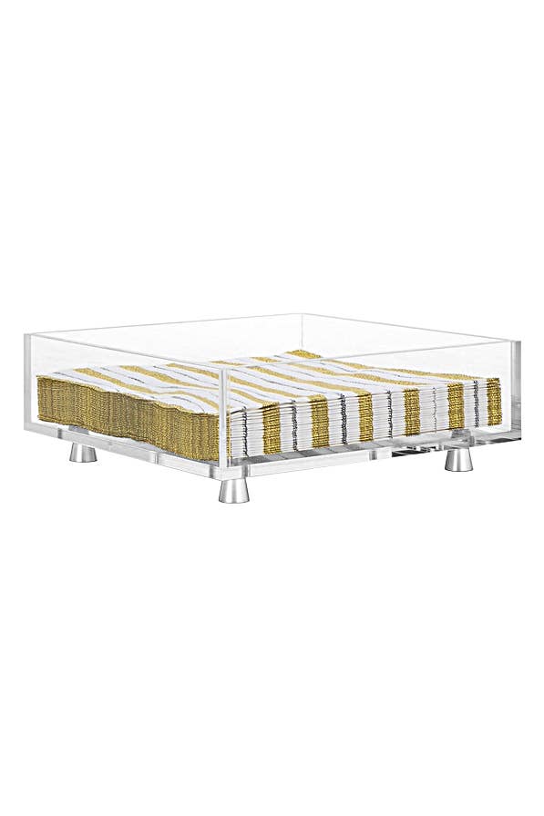 Krifts Products - Acrylic  Square Napkin Holder on Legs
