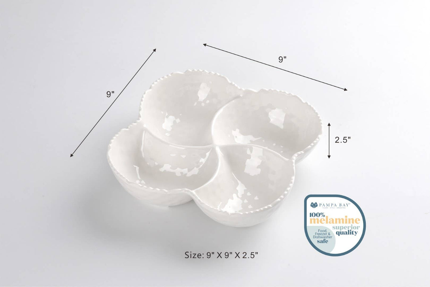 Pampa Bay - 4 Section Bowl in Melamine