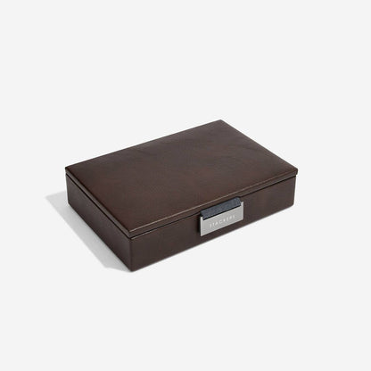 Stackers - Brown Lidded Mini Cufflink Box