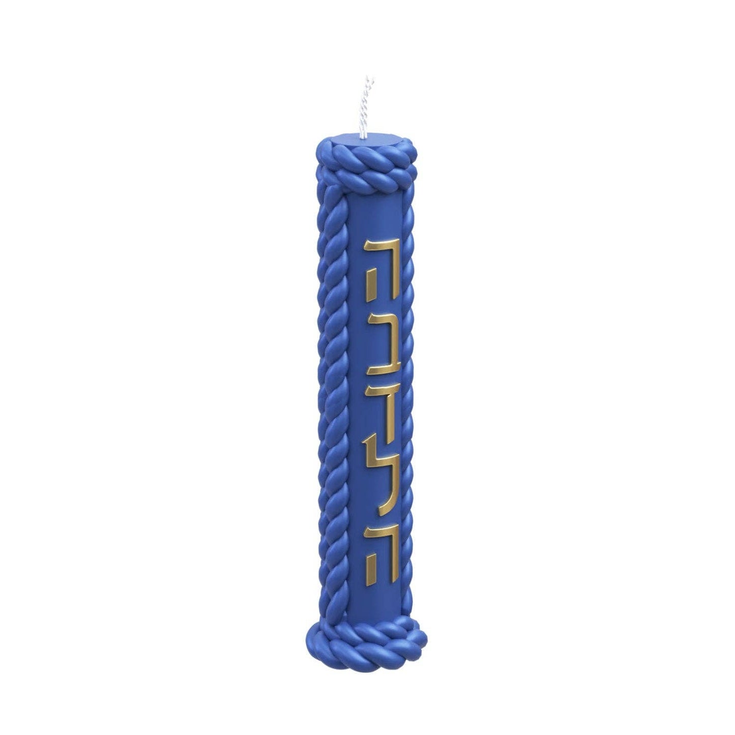 Feldart LLC - Braided Pillar Havdalah Candle: Grey