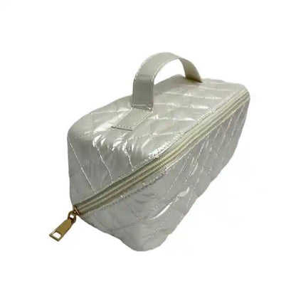 Lemonbella - Cosmetic Diamond Makeup Travel Bag GlamZip Ivory
