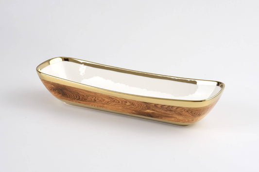 Pampa Bay - Deep Rectangular Server - Rustic Wood Design