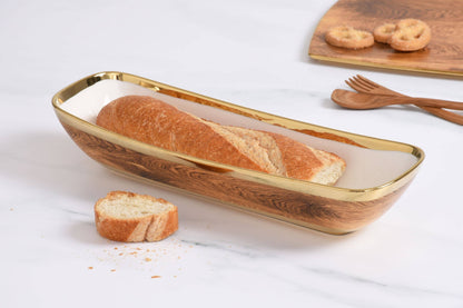 Pampa Bay - Deep Rectangular Server - Rustic Wood Design