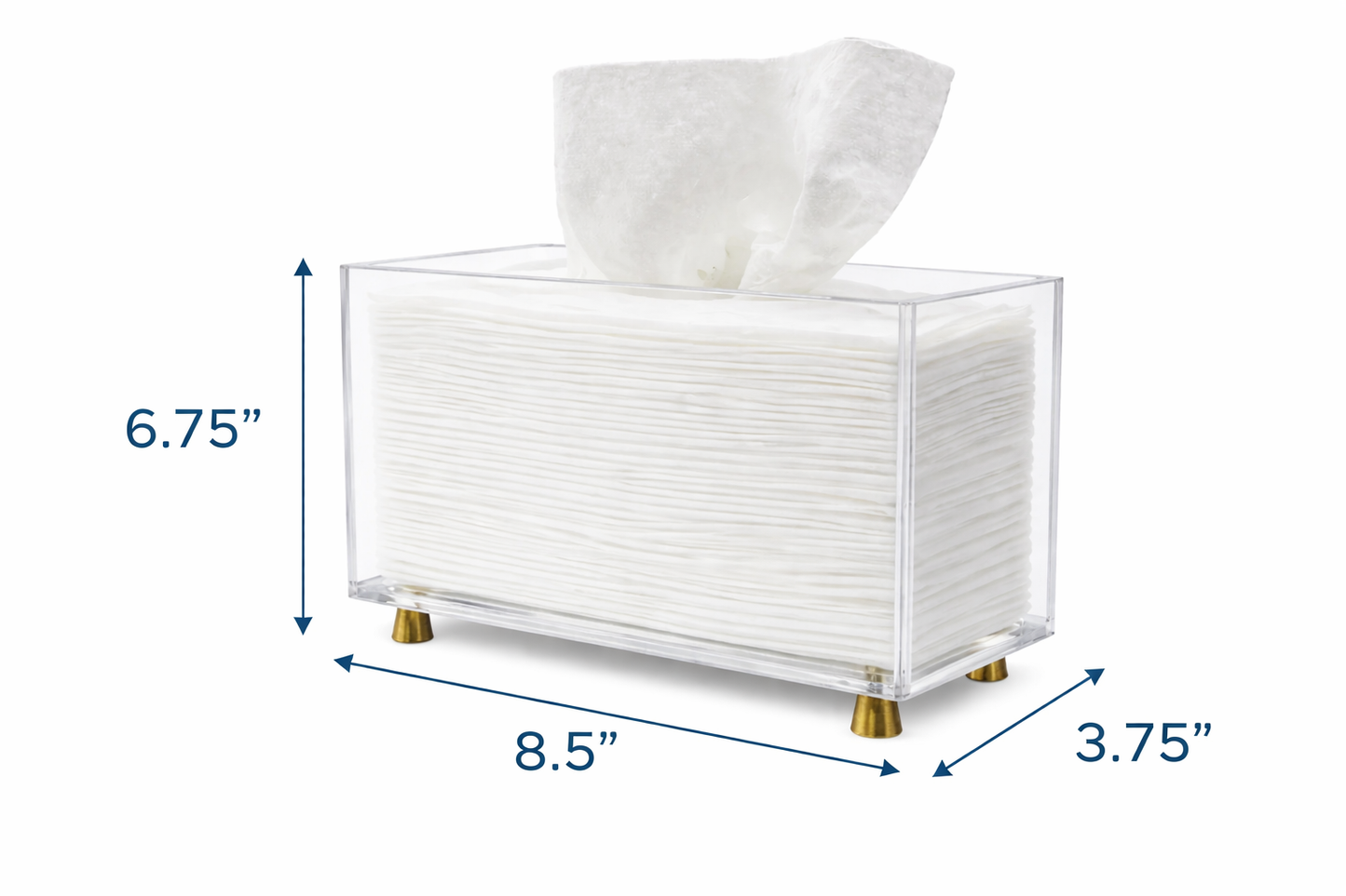 Krifts Products - Acrylic Paper Towel Holder & Dispenser for Kleenex-Style