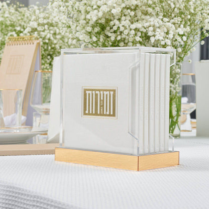 Waterdale Collection - Square Shabbos & Yom Tov Zemiros Bencher Set