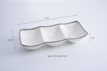 Pampa Bay - 3-Section Serving Piece