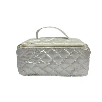 Lemonbella - Cosmetic Diamond Makeup Travel Bag GlamZip Ivory