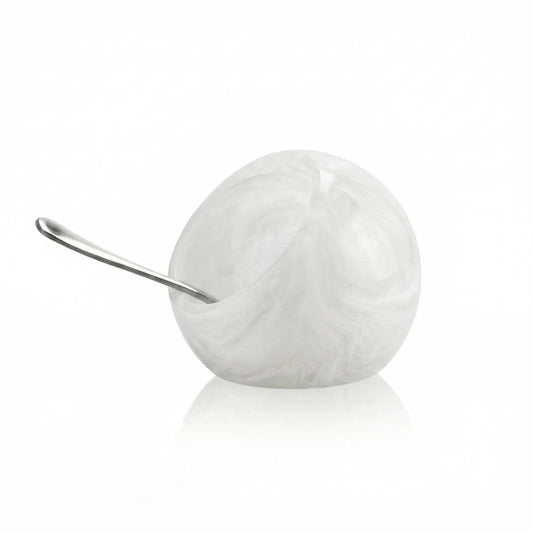 Waterdale Collection - Resin Salt Cellar: Marble