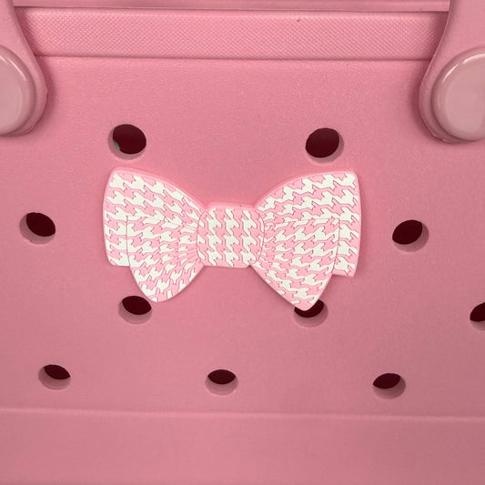 CrocBagg - New! Pink Bow Charm