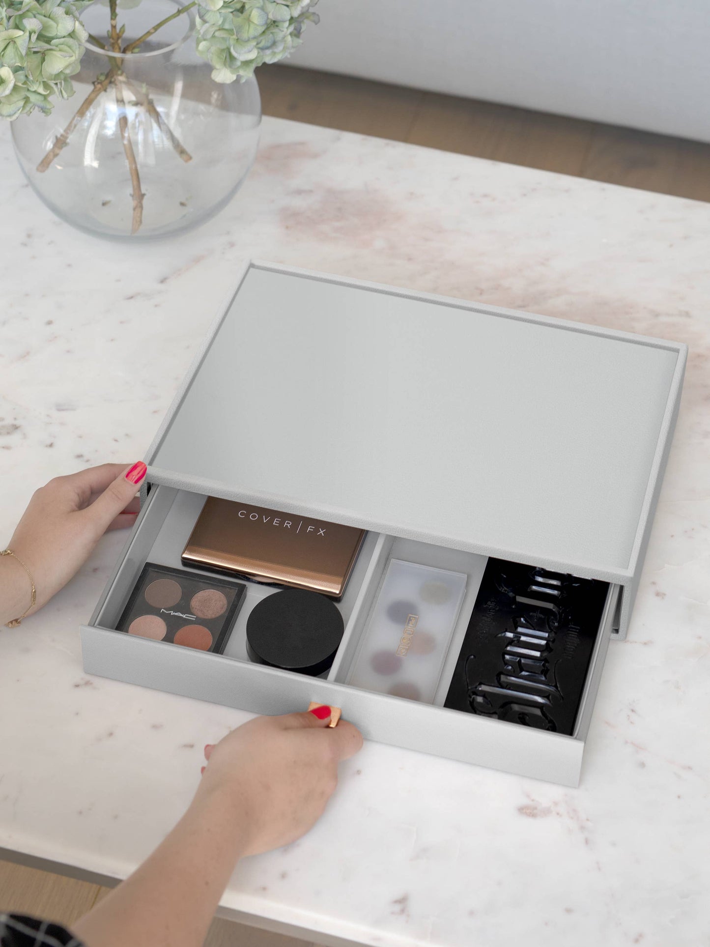 Stackers - Pebble Grey Supersize Makeup Drawer