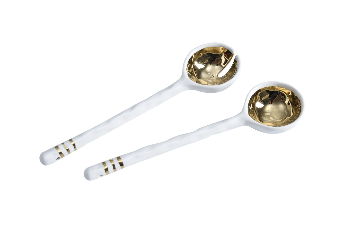 Pampa Bay - Porcelain Salad Server Set Gold